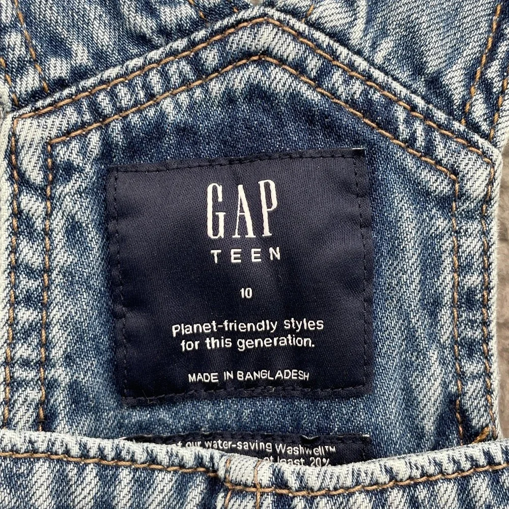 Gap Denim Overall Teen 10 Gorpcore Outdoor Workwear Ranch Western 90s Streetwear